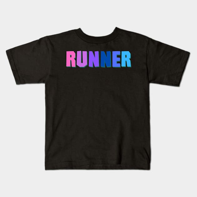 Runner girl Kids T-Shirt by Track XC Life